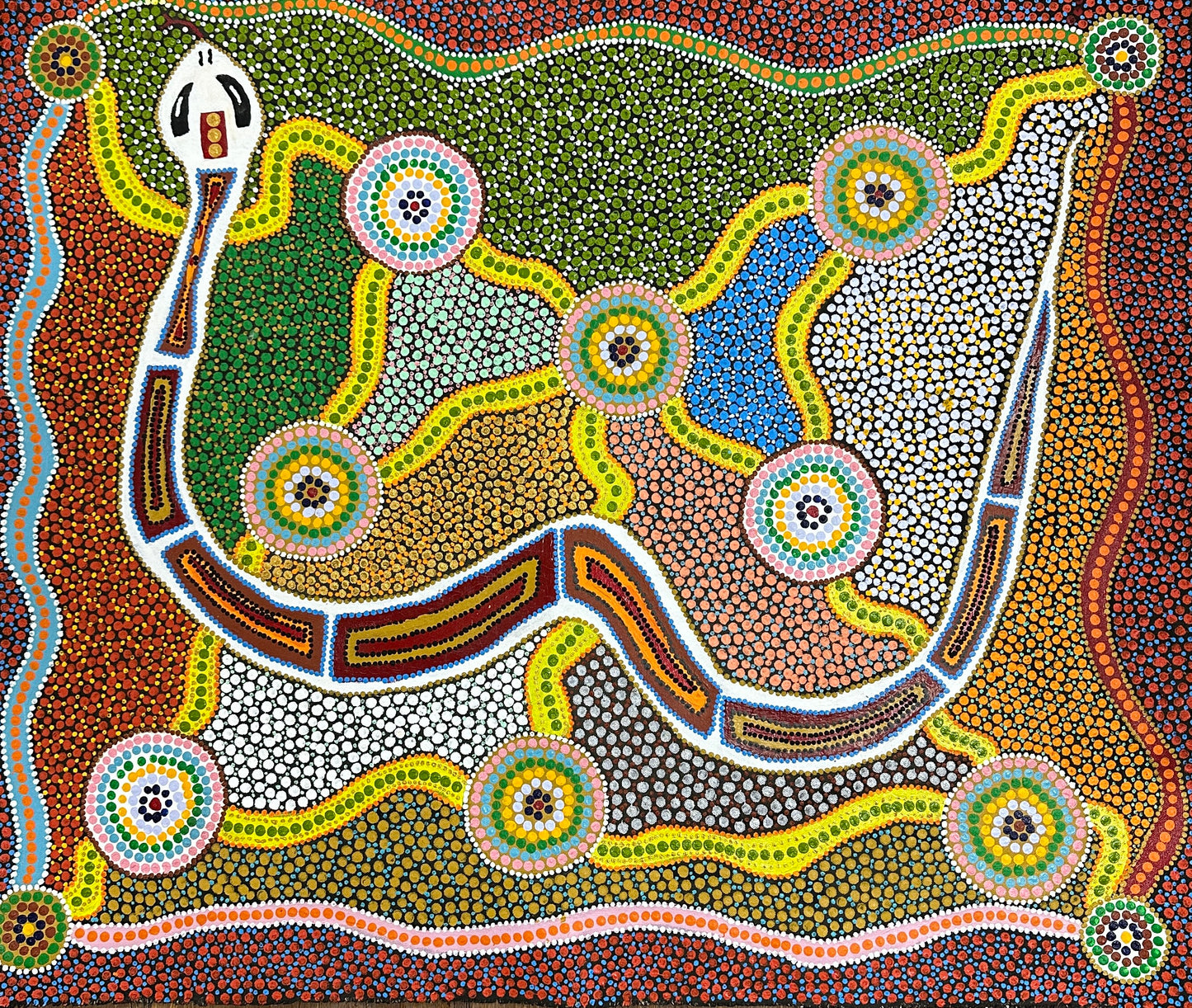 24-165 Bimarra Dreamtime Serpent by Wade Little