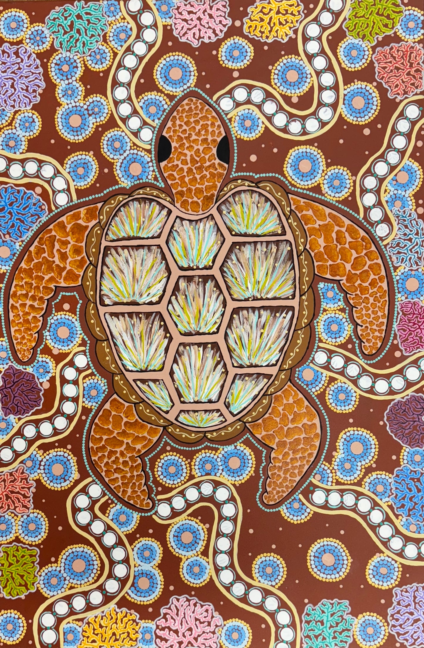 25-101 Turtle Swimming by Peggy Walsh